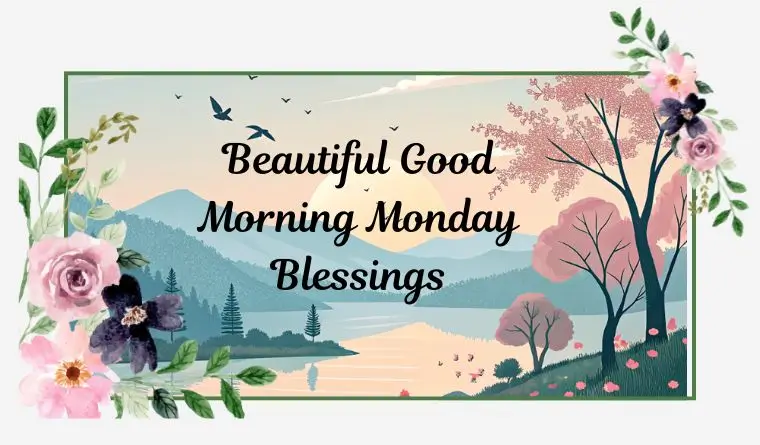 Beautiful Good Morning Monday Blessings