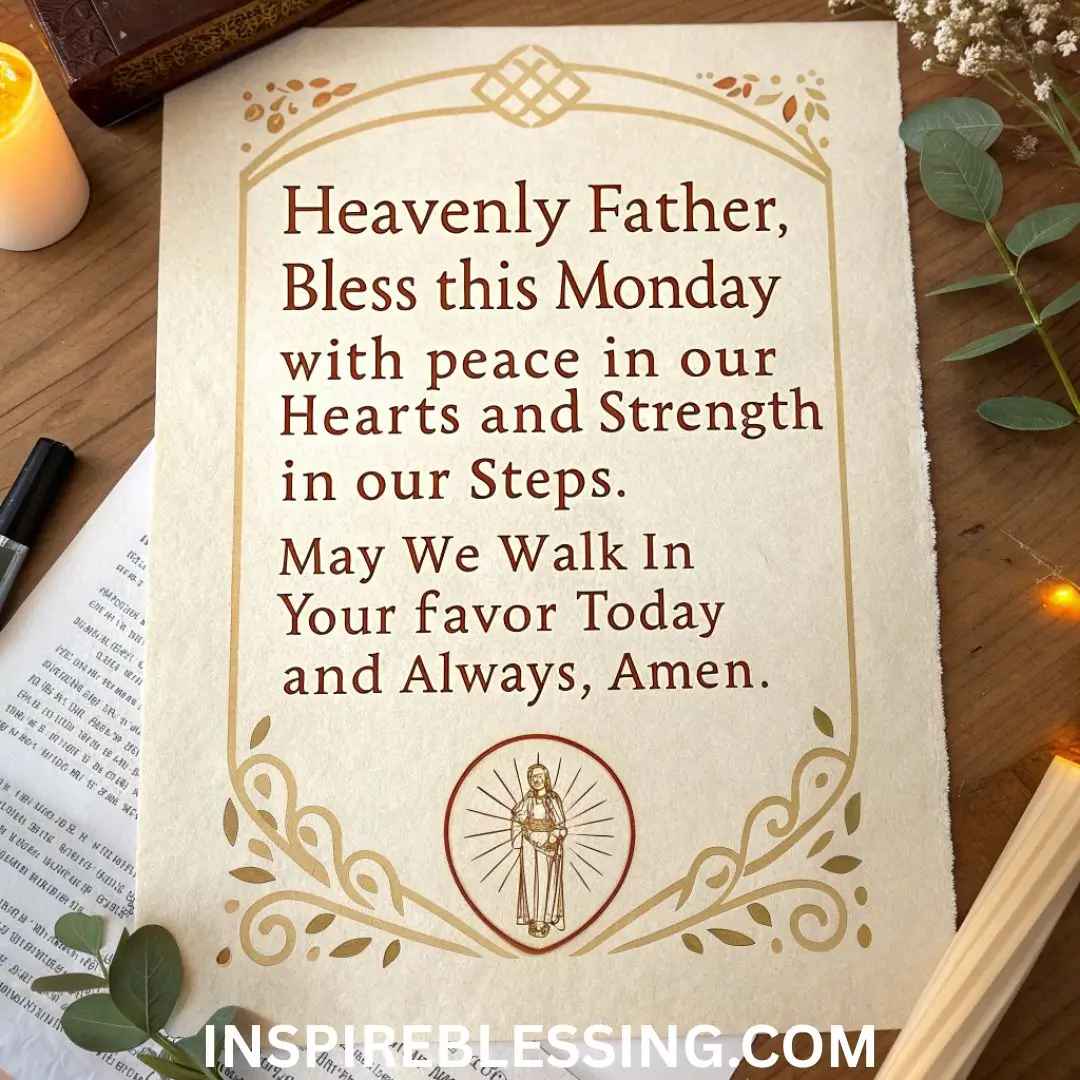 Heavenly Father, bless this Monday
