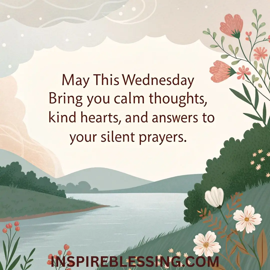 May this Wednesday bring you calm thoughts,