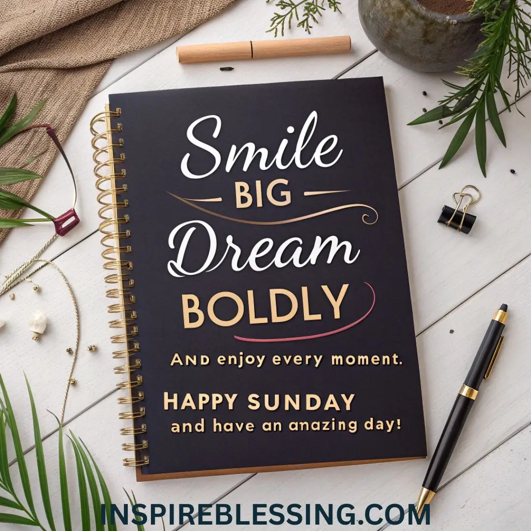 Smile big, dream boldly, and enjoy every moment