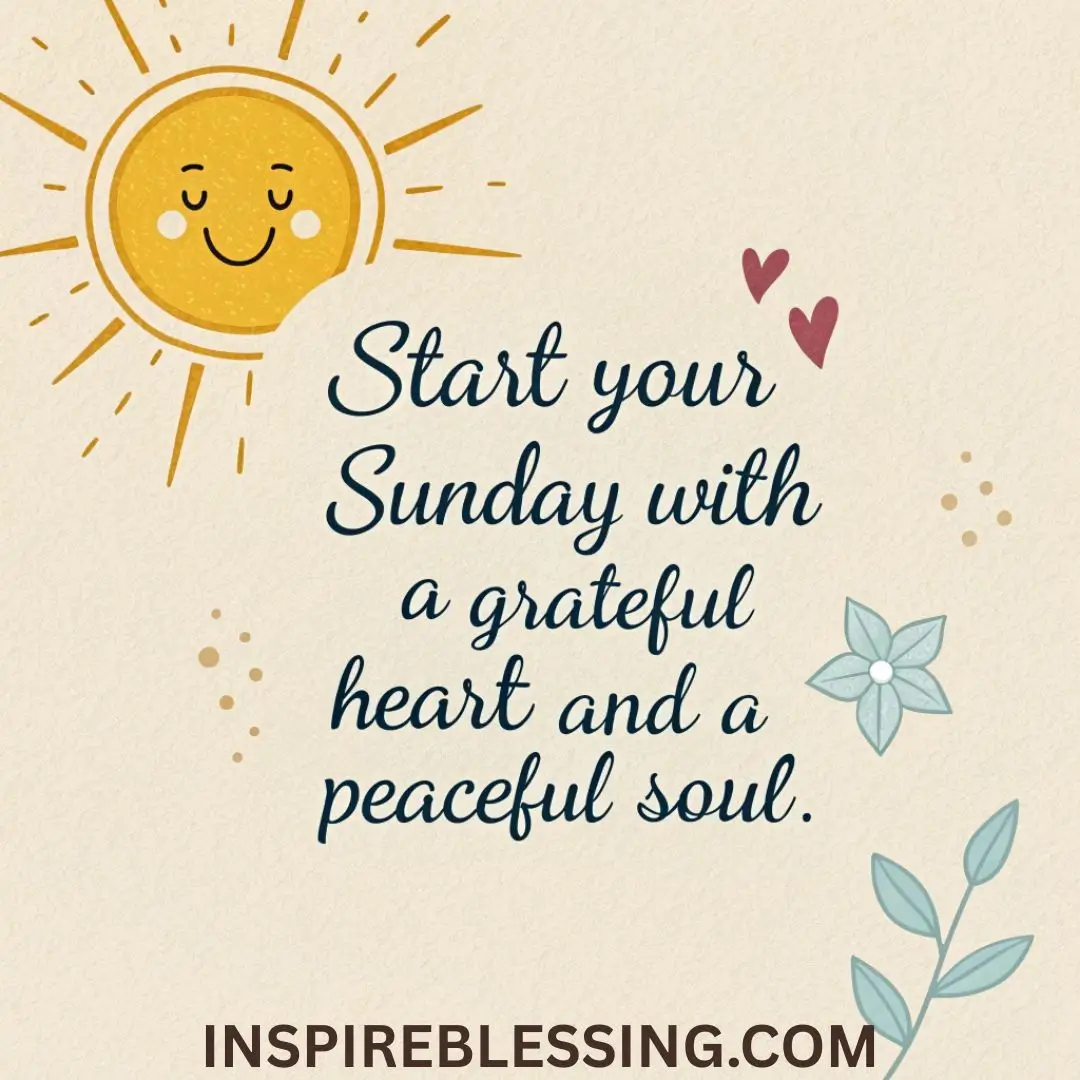 Start your Sunday with a grateful
