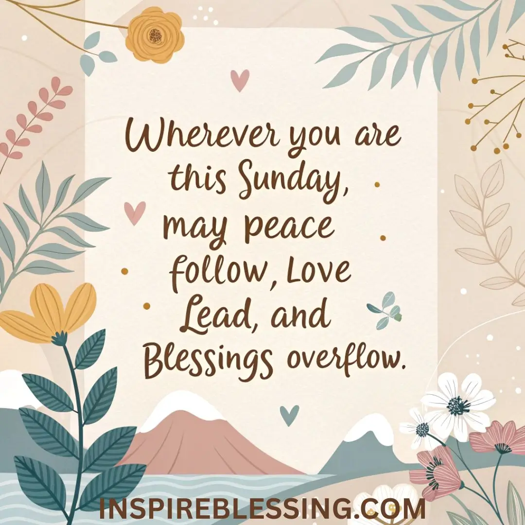 Wherever you are this Sunday