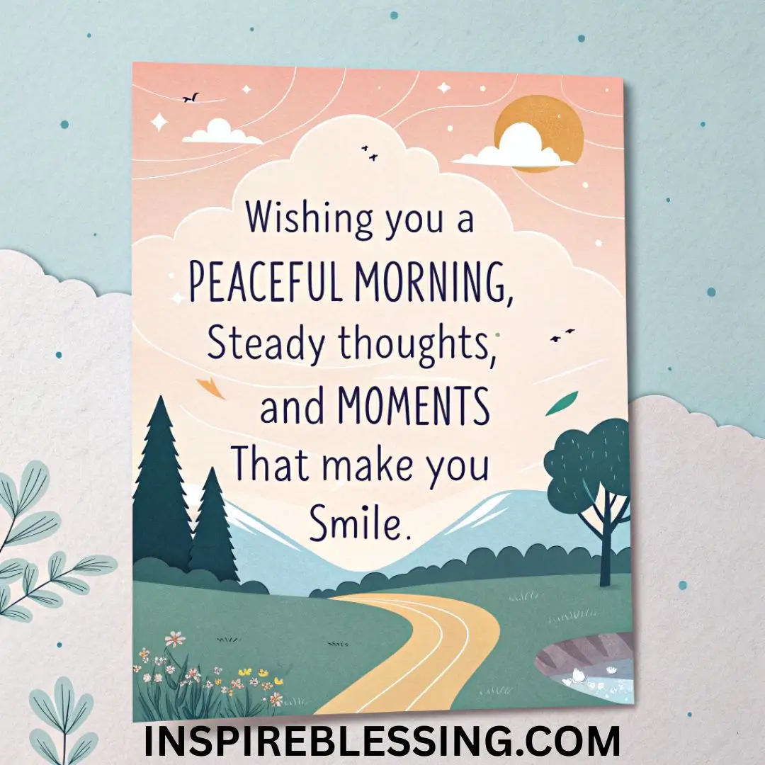 Wishing you a peaceful morning