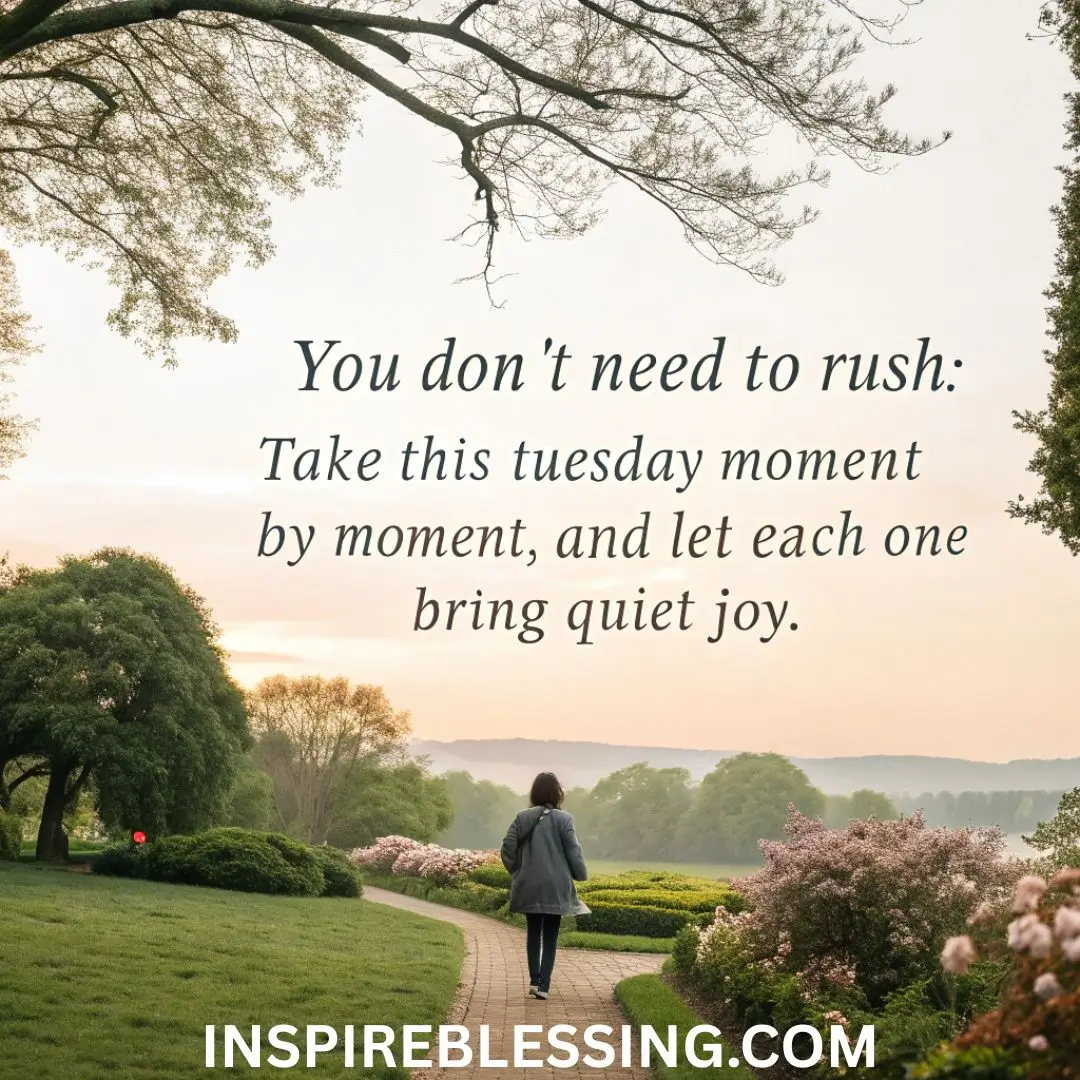 You don’t need to rush