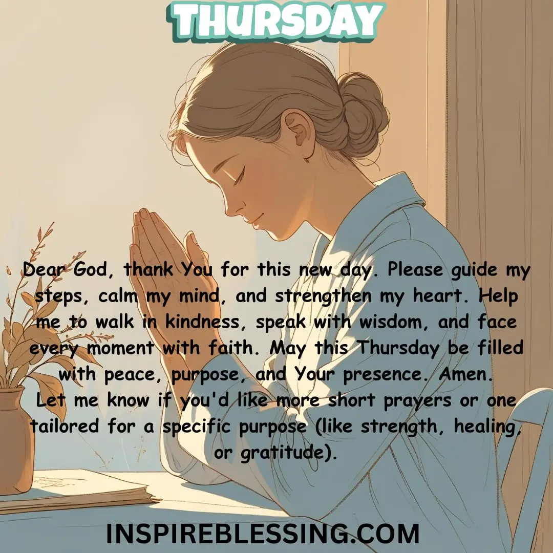 A Simple Prayer For Thursday