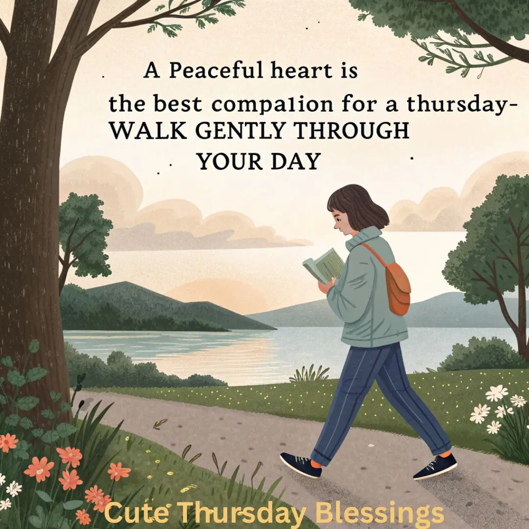 A peaceful heart is the best companion for a Thursday