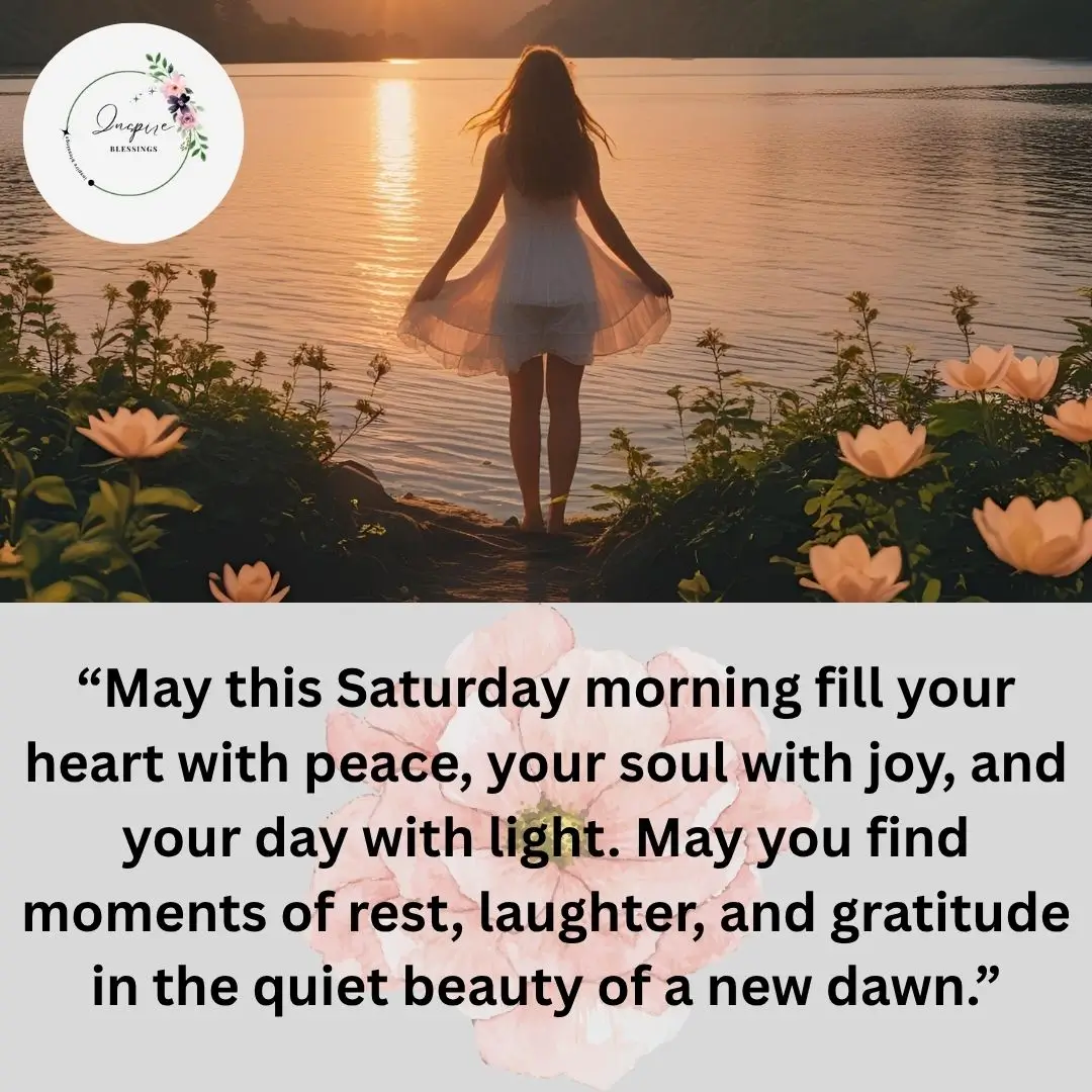 May this Saturday morning fill your heart
