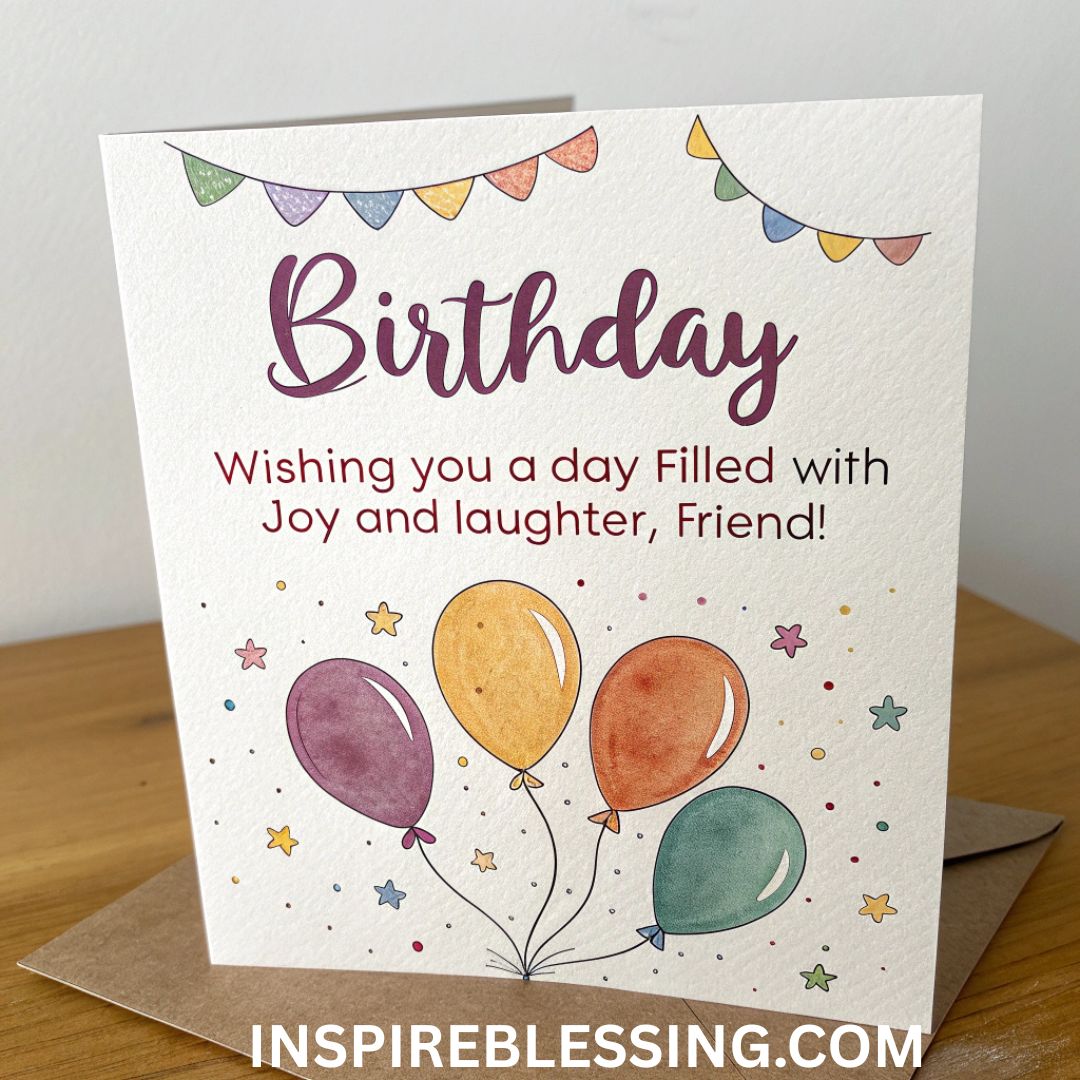 Happy Birthday Wishes For Friend Card