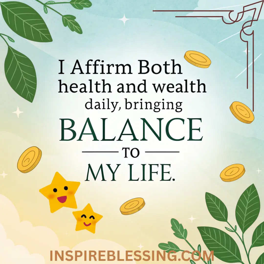 Each Day, I Affirm My Health And Wealth