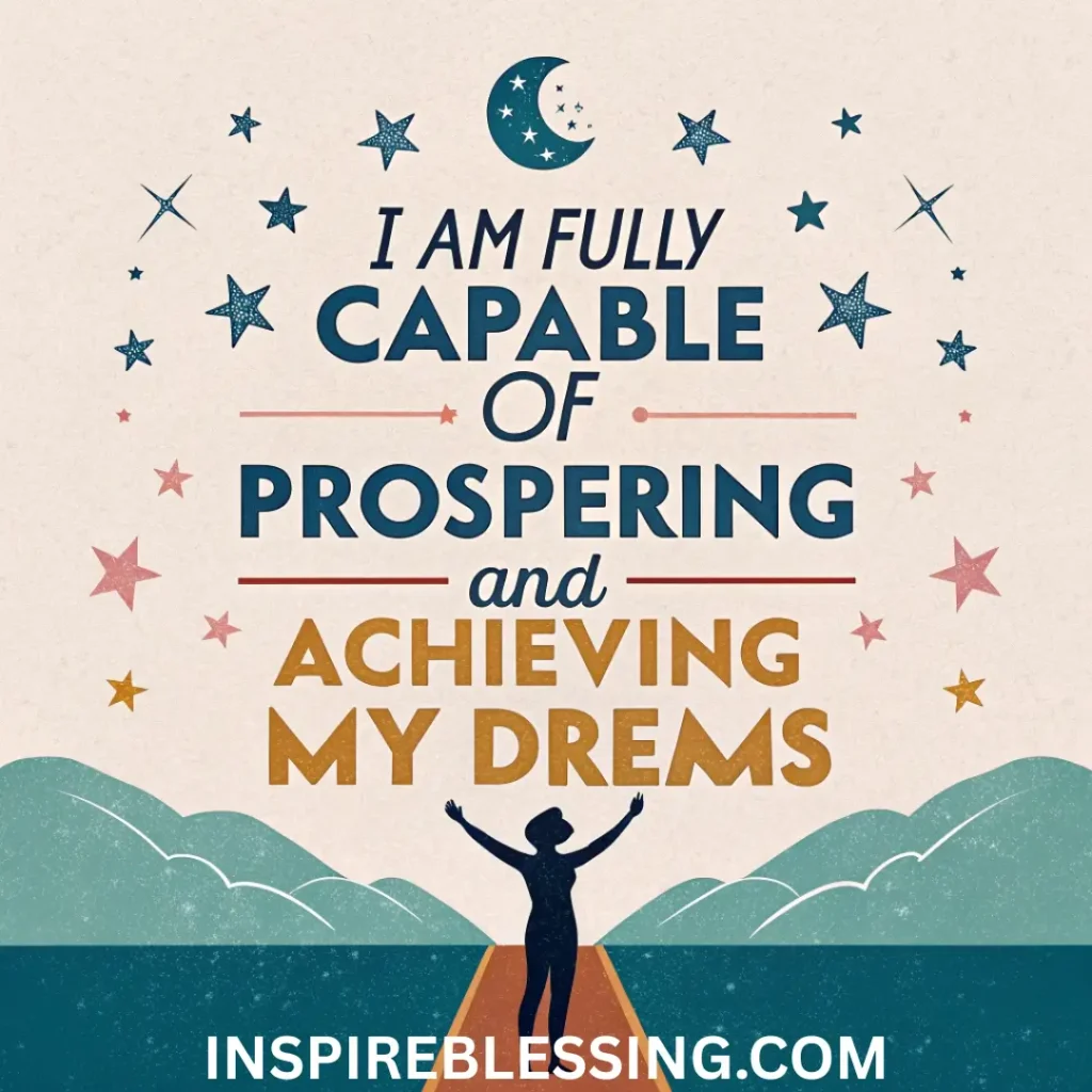 I Am Able To Prosper And Achieve My Dreams