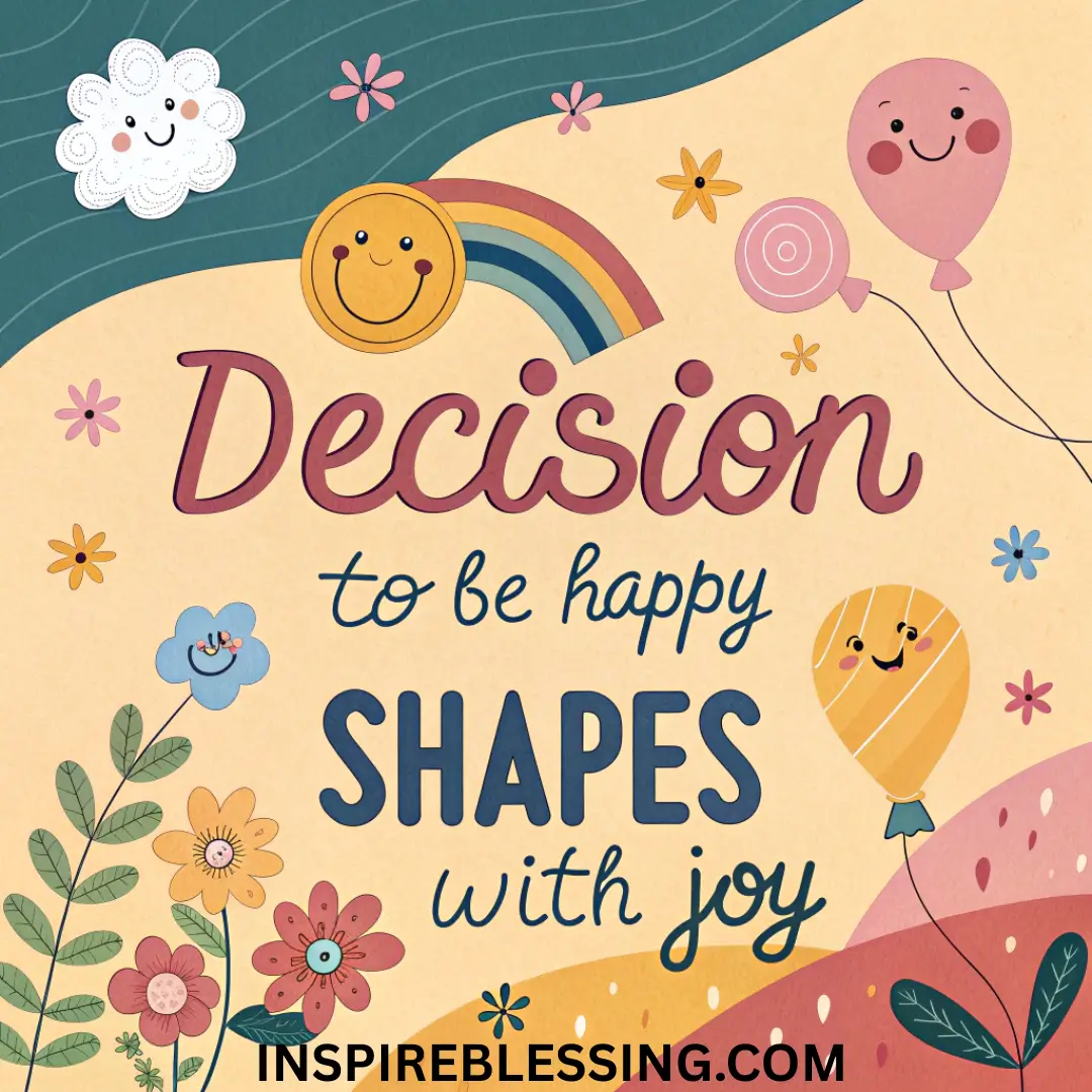 I Decide To Be Happy
