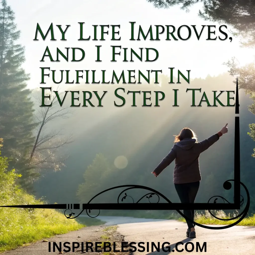 My Life Improves, And I Find Fulfillment