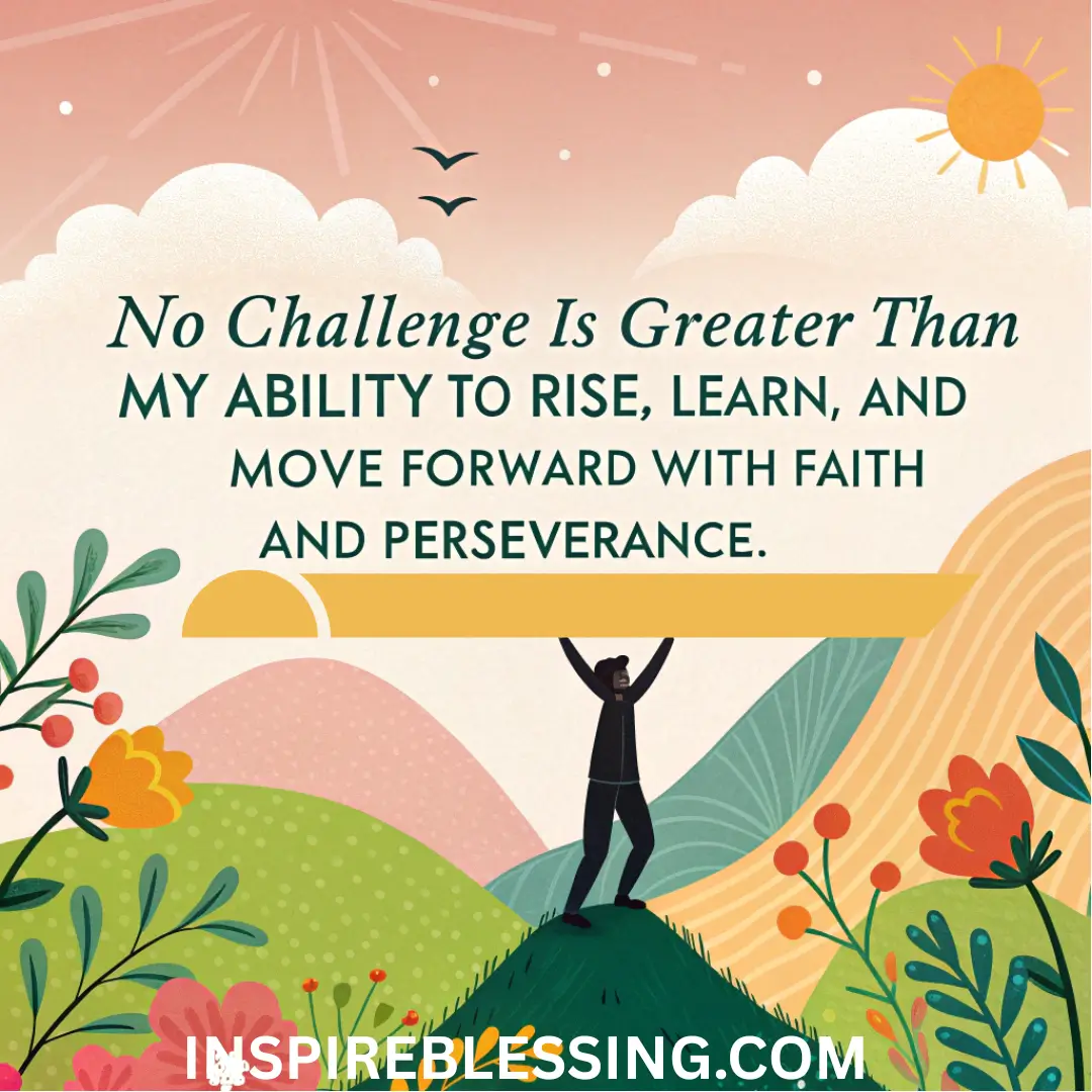 I Have The Capacity To Overcome Whatever Challenge
