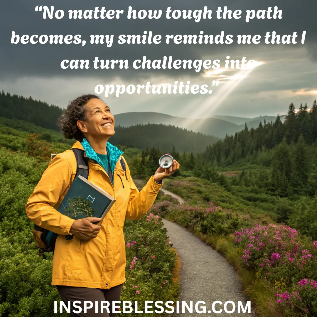 I Meet The Challenges Of Life With A Smile On My Face
