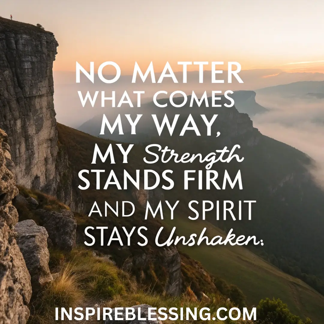 I Stay Strong In The Face Of The Challenges That Come My Way
