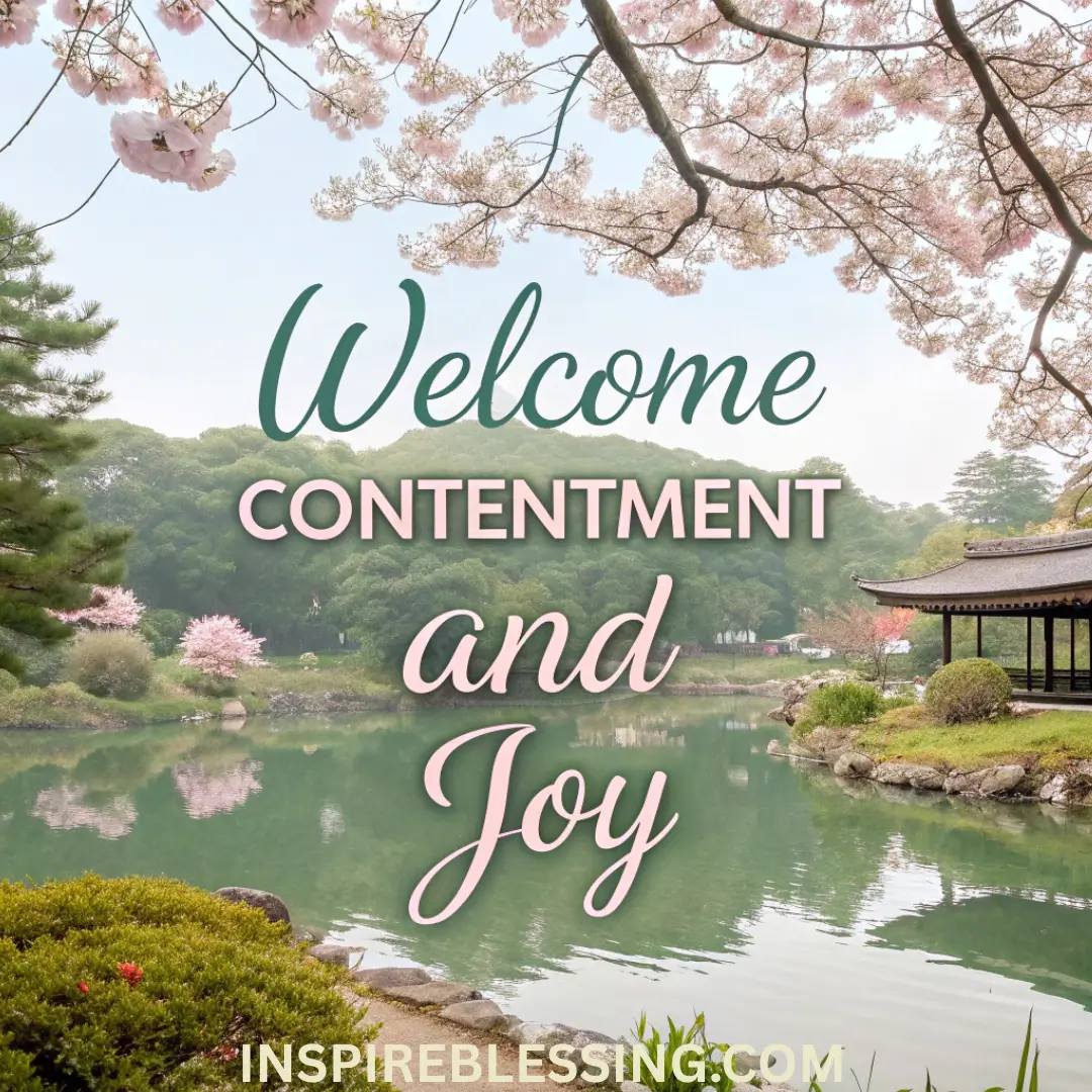 I Welcome Contentment And Joy