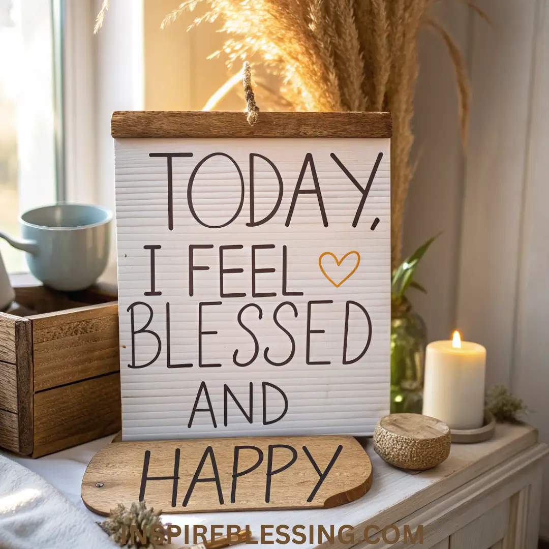 Today, I Feel Blessed And Happy