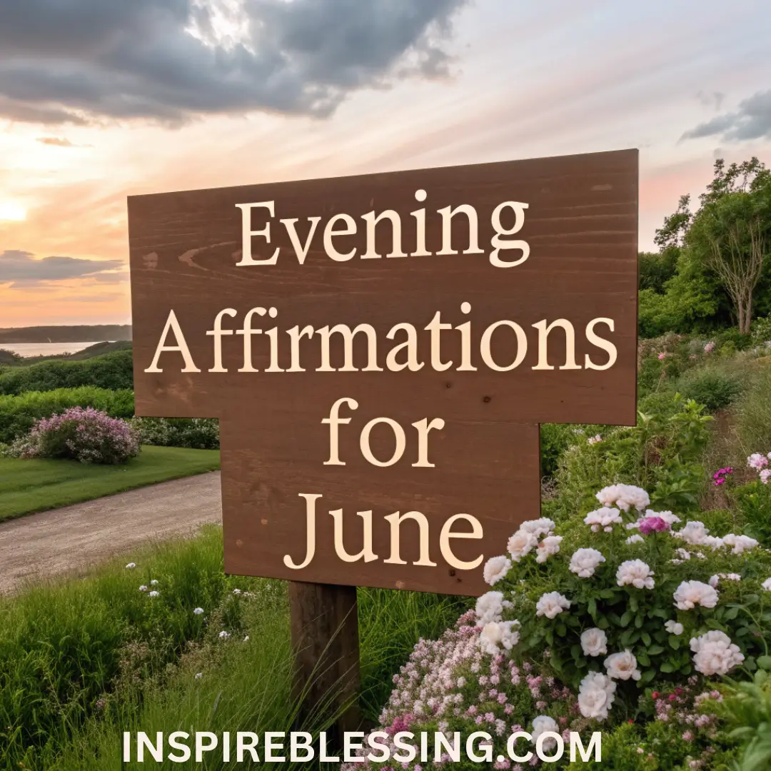 Evening Affirmations For June