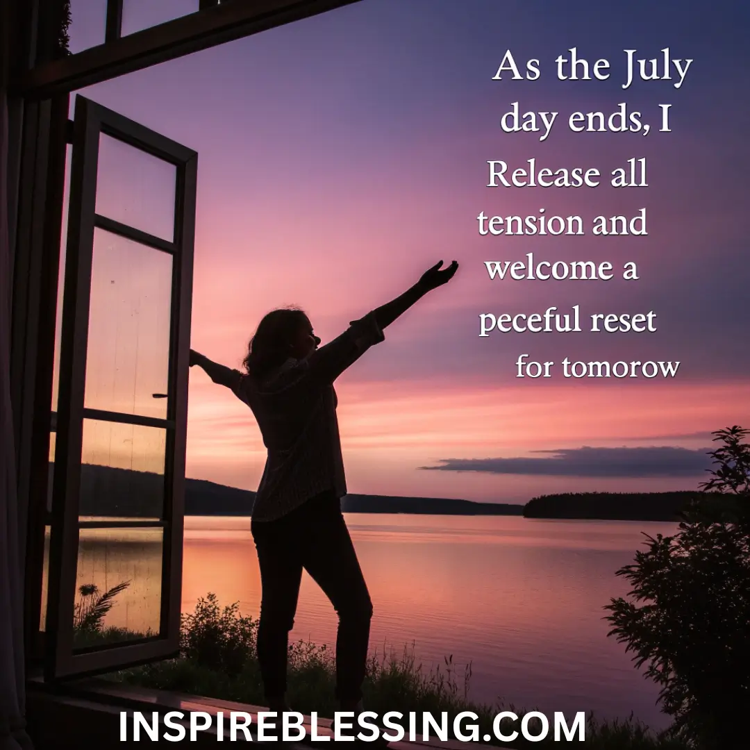 Evening July Affirmations For Reflection And Reset