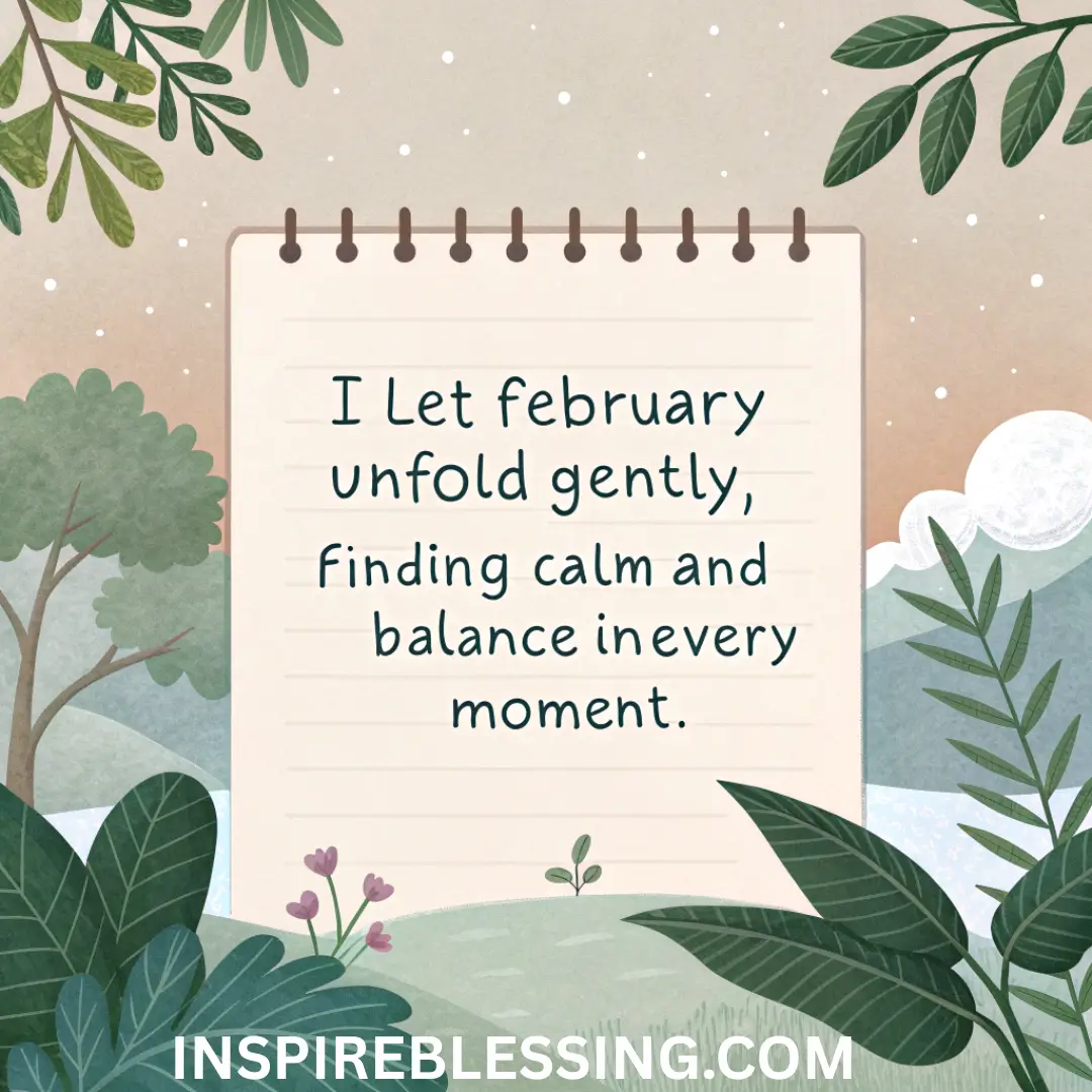 February Affirmations For Calm And Balance