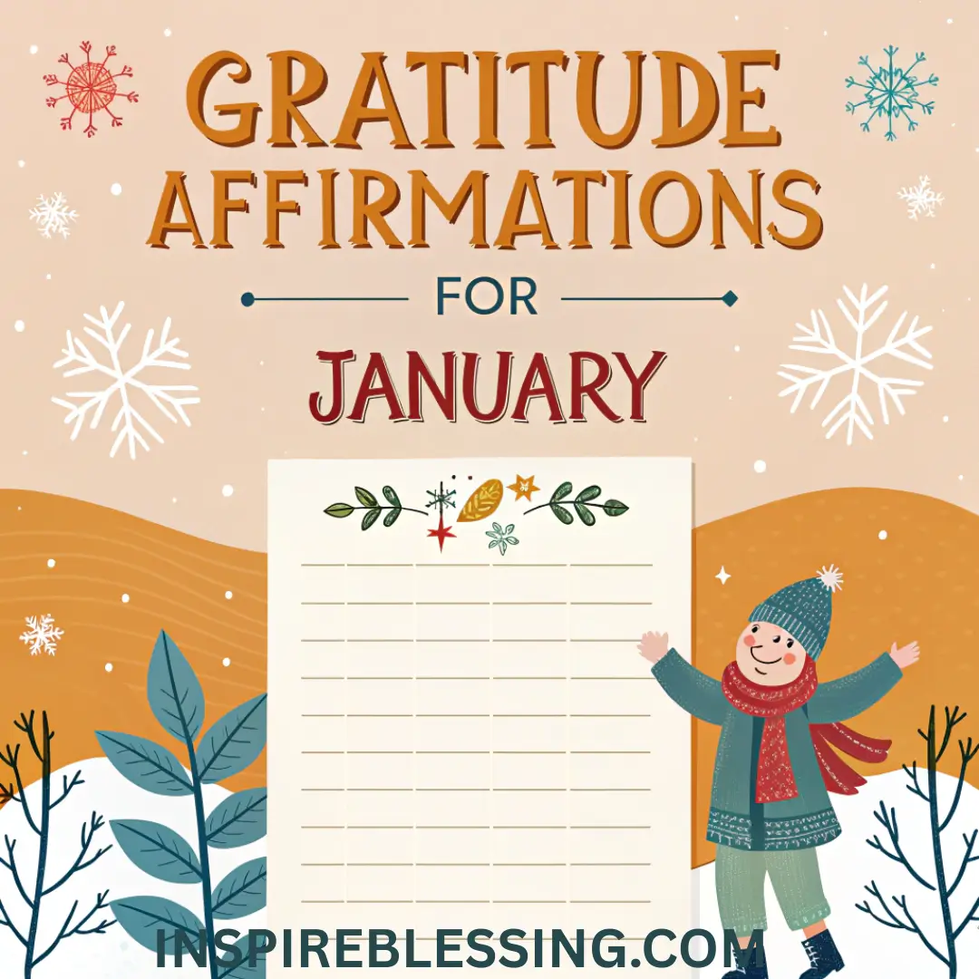 Gratitude Affirmations For January
