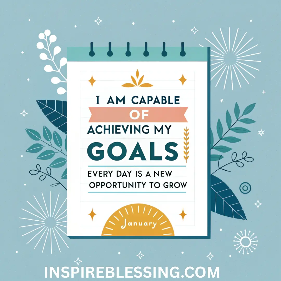 Positive Affirmations For Self-Growth In January