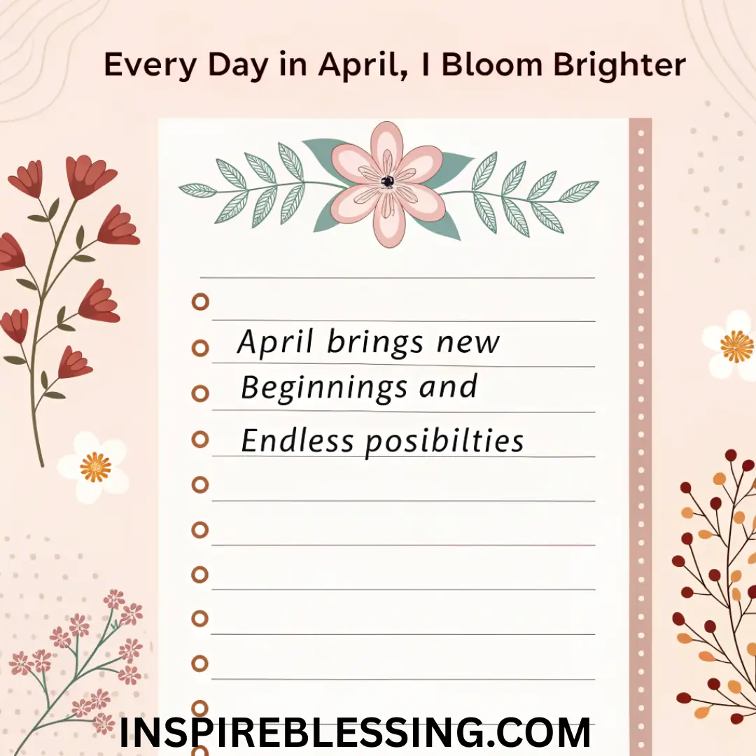 Short April Affirmations For Daily Use